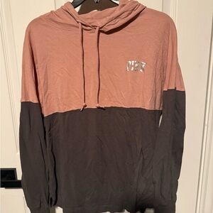 Victoria's Secret Pink and Brown Hoodie